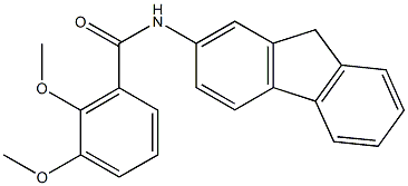 N-(9H-fluoren-2-yl)-2,3-dimethoxybenzamide 구조식 이미지