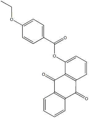 9,10-dioxo-9,10-dihydro-1-anthracenyl 4-ethoxybenzoate 구조식 이미지
