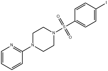 1-[(4-iodophenyl)sulfonyl]-4-(2-pyridinyl)piperazine 구조식 이미지