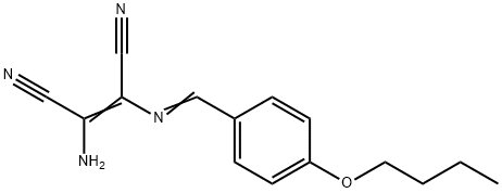 2-amino-3-[(4-butoxybenzylidene)amino]-2-butenedinitrile Structure