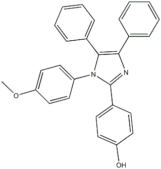 4-[1-(4-methoxyphenyl)-4,5-diphenyl-1H-imidazol-2-yl]phenol 구조식 이미지