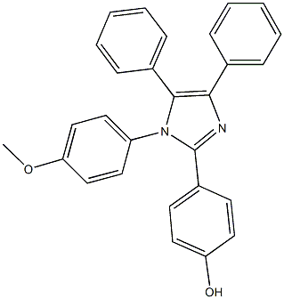 4-[1-(4-methoxyphenyl)-4,5-diphenyl-1H-imidazol-2-yl]phenol Structure