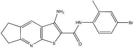 3-amino-N-(4-bromo-2-methylphenyl)-6,7-dihydro-5H-cyclopenta[b]thieno[3,2-e]pyridine-2-carboxamide Structure