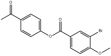 4-acetylphenyl 3-bromo-4-methoxybenzoate 구조식 이미지