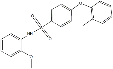 N-(2-methoxyphenyl)-4-(2-methylphenoxy)benzenesulfonamide Structure