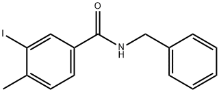 N-benzyl-3-iodo-4-methylbenzamide 구조식 이미지