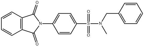 N-benzyl-4-(1,3-dioxo-1,3-dihydro-2H-isoindol-2-yl)-N-methylbenzenesulfonamide 구조식 이미지