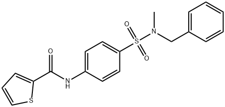 N-(4-{[benzyl(methyl)amino]sulfonyl}phenyl)-2-thiophenecarboxamide Structure