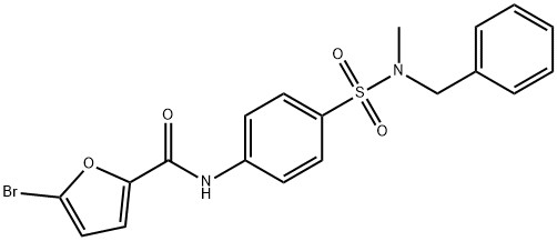 N-(4-{[benzyl(methyl)amino]sulfonyl}phenyl)-5-bromo-2-furamide Structure