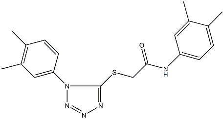 N-(3,4-dimethylphenyl)-2-{[1-(3,4-dimethylphenyl)-1H-tetraazol-5-yl]sulfanyl}acetamide Structure