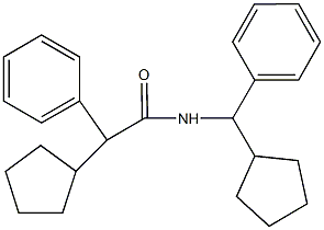 2-cyclopentyl-N-[cyclopentyl(phenyl)methyl]-2-phenylacetamide Structure