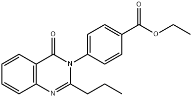 ethyl 4-(4-oxo-2-propylquinazolin-3(4H)-yl)benzoate 구조식 이미지