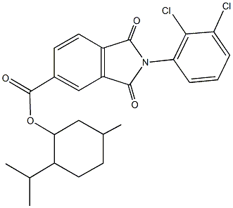 2-isopropyl-5-methylcyclohexyl 2-(2,3-dichlorophenyl)-1,3-dioxo-5-isoindolinecarboxylate Structure