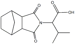 2-(3,5-dioxo-4-azatricyclo[5.2.1.0~2,6~]dec-4-yl)-3-methylbutanoic acid Structure