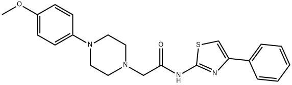 2-[4-(4-methoxyphenyl)piperazin-1-yl]-N-(4-phenyl-1,3-thiazol-2-yl)acetamide Structure