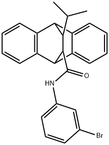 N-(3-bromophenyl)-16-isopropyltetracyclo[6.6.2.0~2,7~.0~9,14~]hexadeca-2,4,6,9,11,13-hexaene-15-carboxamide Structure