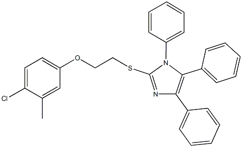 4-chloro-3-methylphenyl 2-[(1,4,5-triphenyl-1H-imidazol-2-yl)sulfanyl]ethyl ether Structure