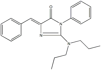 5-benzylidene-2-(dipropylamino)-3-phenyl-3,5-dihydro-4H-imidazol-4-one 구조식 이미지