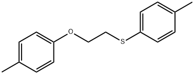 1-methyl-4-{[2-(4-methylphenoxy)ethyl]sulfanyl}benzene 구조식 이미지