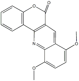 8,11-dimethoxy-6H-chromeno[4,3-b]quinolin-6-one 구조식 이미지