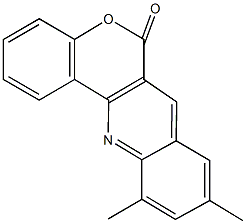 9,11-dimethyl-6H-chromeno[4,3-b]quinolin-6-one 구조식 이미지