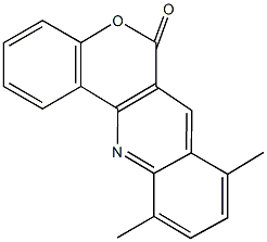 8,11-dimethyl-6H-chromeno[4,3-b]quinolin-6-one Structure