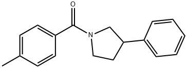 1-(4-methylbenzoyl)-3-phenylpyrrolidine Structure