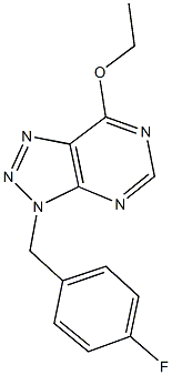 ethyl 3-(4-fluorobenzyl)-3H-[1,2,3]triazolo[4,5-d]pyrimidin-7-yl ether Structure