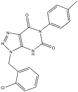 3-(2-chlorobenzyl)-6-(4-methylphenyl)-3H-[1,2,3]triazolo[4,5-d]pyrimidine-5,7(4H,6H)-dione Structure