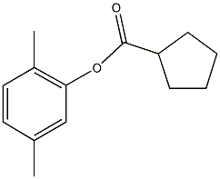 2,5-dimethylphenyl cyclopentanecarboxylate Structure