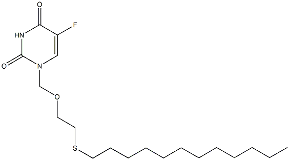 1-{[2-(dodecylsulfanyl)ethoxy]methyl}-5-fluoro-2,4(1H,3H)-pyrimidinedione Structure