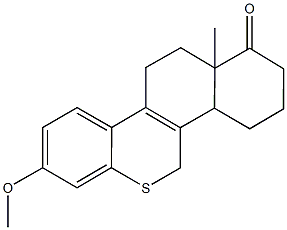 8-methoxy-12a-methyl-2,3,4,4a,5,11,12,12a-octahydro-1H-naphtho[1,2-c]thiochromen-1-one 구조식 이미지