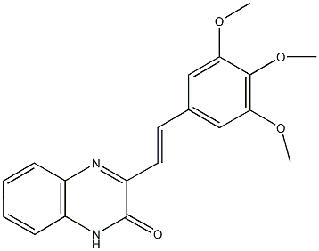 3-[2-(3,4,5-trimethoxyphenyl)vinyl]-2(1H)-quinoxalinone Structure