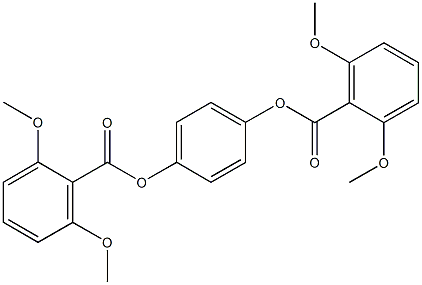 4-[(2,6-dimethoxybenzoyl)oxy]phenyl 2,6-dimethoxybenzoate 구조식 이미지