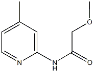 2-methoxy-N-(4-methyl-2-pyridinyl)acetamide 구조식 이미지