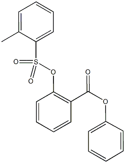 phenyl 2-{[(2-methylphenyl)sulfonyl]oxy}benzoate 구조식 이미지