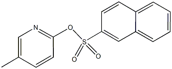 5-methyl-2-pyridinyl 2-naphthalenesulfonate 구조식 이미지