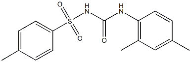 2,4-dimethyl-1-[({[(4-methylphenyl)sulfonyl]amino}carbonyl)amino]benzene 구조식 이미지