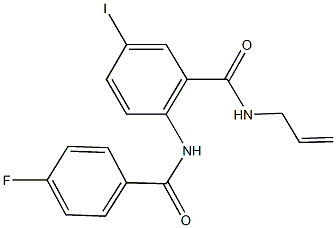 N-allyl-2-[(4-fluorobenzoyl)amino]-5-iodobenzamide Structure