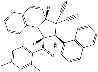 1-(2,4-dimethylbenzoyl)-2-(1-naphthyl)-1,2-dihydropyrrolo[1,2-a]quinoline-3,3(3aH)-dicarbonitrile Structure