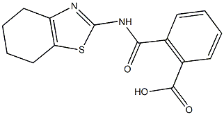 2-[(4,5,6,7-tetrahydro-1,3-benzothiazol-2-ylamino)carbonyl]benzoic acid 구조식 이미지