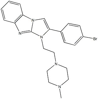 2-(4-bromophenyl)-1-[2-(4-methyl-1-piperazinyl)ethyl]-1H-imidazo[1,2-a]benzimidazole 구조식 이미지