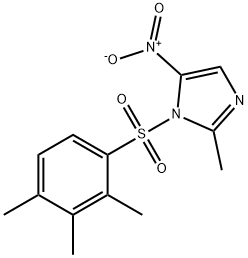 5-nitro-2-methyl-1-[(2,3,4-trimethylphenyl)sulfonyl]-1H-imidazole 구조식 이미지