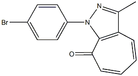 1-(4-bromophenyl)-3-methylcyclohepta[c]pyrazol-8(1H)-one Structure