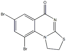7,9-dibromo-1,2-dihydro-5H-[1,3]thiazolo[3,2-a]quinazolin-5-one Structure