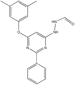 N'-[6-(3,5-dimethylphenoxy)-2-phenyl-4-pyrimidinyl]formic hydrazide Structure