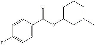 1-methyl-3-piperidinyl 4-fluorobenzoate Structure