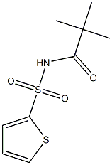 N-(2,2-dimethylpropanoyl)-2-thiophenesulfonamide 구조식 이미지