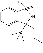3-butyl-3-tert-butyl-2,3-dihydro-1,2-benzisothiazole 1,1-dioxide Structure