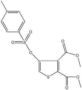 dimethyl 4-{[(4-methylphenyl)sulfonyl]oxy}-2,3-thiophenedicarboxylate 구조식 이미지